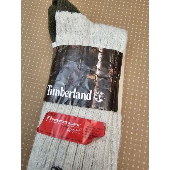 Vintage TIMBERLAND Du Pont Thermax Wool Blend MEN'S SOCKS SIZE 10-13 Rare - Picture 3 of 9